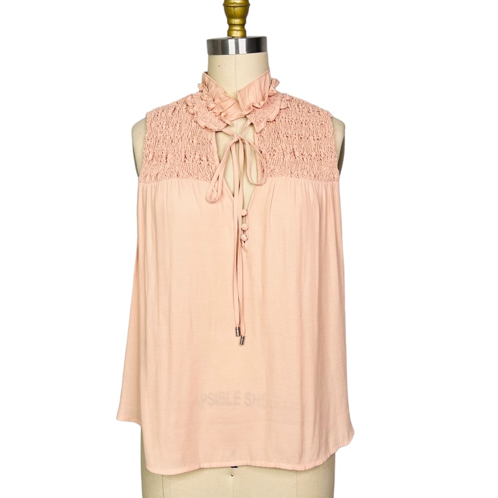 Free People Tops | Free People Ruffle Me Up Top in Pink